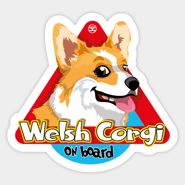 Corgi on board sticker outlet